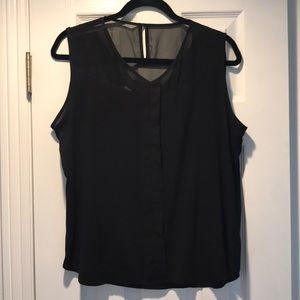 Marc New York black sleeveless camisole - size L